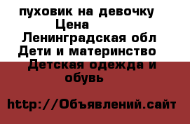 пуховик на девочку › Цена ­ 600 - Ленинградская обл. Дети и материнство » Детская одежда и обувь   
